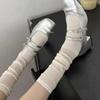 1/2 Pairs Women Stockings JK Lolita Breathable Long Knee-socks Woman Solid Black White Y2K Simple Vertical Stripe Socks Trend