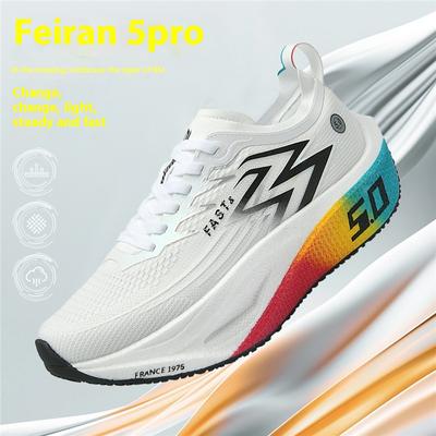 Men's Sports Shoes Cushioning Non-Slip Flat Wear Resistant Sneakers Mesh Breathable Platform Soft Running Shoes for Man