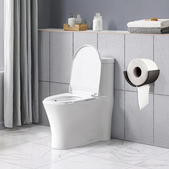 Wall Mounted Toilet Paper Dispenser 3D Printed Toilet Roll Holder No Drilling Paper Towel Holder for Bathroom Kitchen Rolls