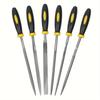 Premium Needle File Set - High Carbon Steel Files with Ergonomic Non-Slip Handles for Wood, Plastic & Model Filing Projects
