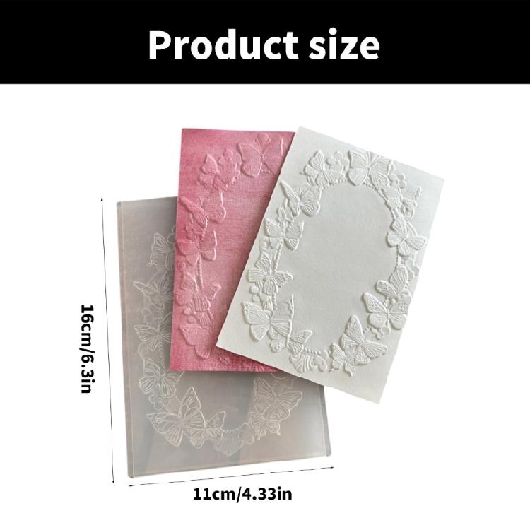Paper Craft Embossing Folder Textured Butterfly Flower Tree Pattern Embossing Templates for Card Making Scrapbooking