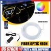 LED Neon Light Trim Glow Optic Fiber Strip Car Interior Ambient Lighting Kit APP