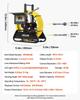 Sewer Camera, 20m Drain Inspection Camera, IP68 Waterproof Snake Plumbing Cameras with Lights - 6 Adjustable LEDs, 4500mAh Battery & 16GB Card for