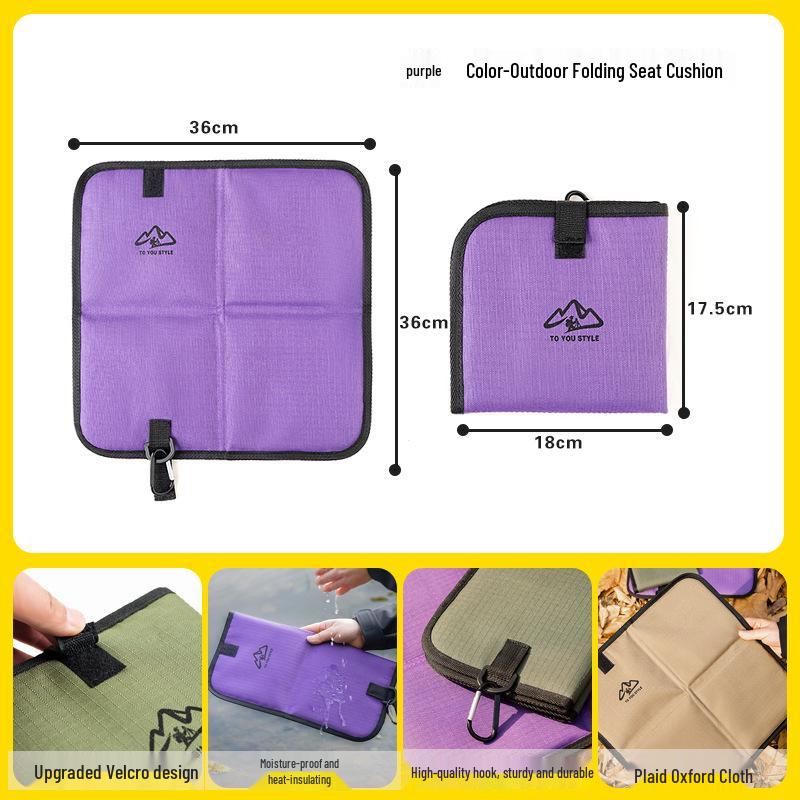 Outdoor Hiking Foldable Anti-Corrosion Seat Cushion - Moisture-Proof, Insulating Ground Mat for Camping and Mountaineering