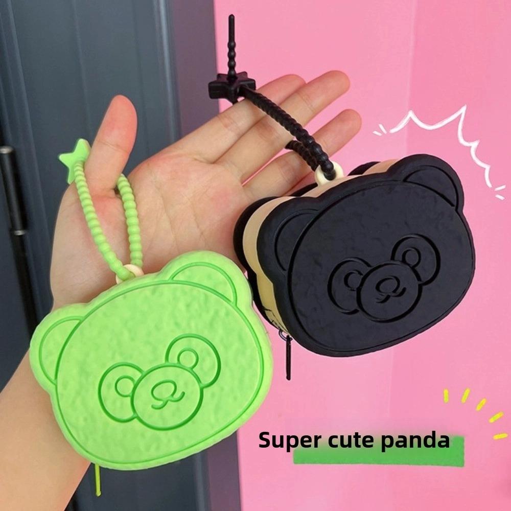 Bag Organizer Cartoon Panda Coin Bag Sandwich Biscuits Headphone Protector  Jewelry
