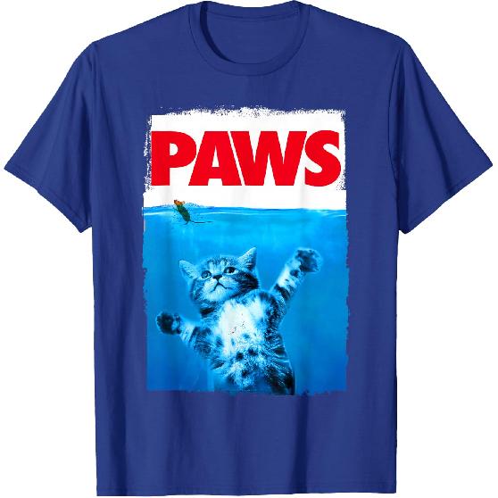 Xiongying Paws Cat and Mouse Top, Cute Funny Cat Lover Parody T-Shirt