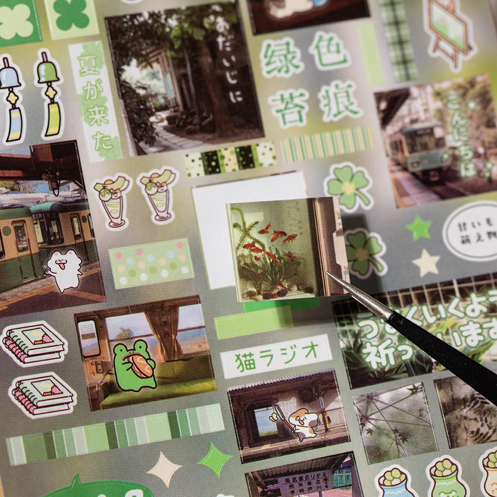 30/60 Sheets Vintage Flavors Street Series Sticker Book Food Creative Handbook DIY Scrapbook Framed Albums Japanese Stationery