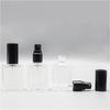 10/15/30ml Flat Square Frosted Glass Perfume Spray, Premium Refillable Travel Atomizer, Viral Essential