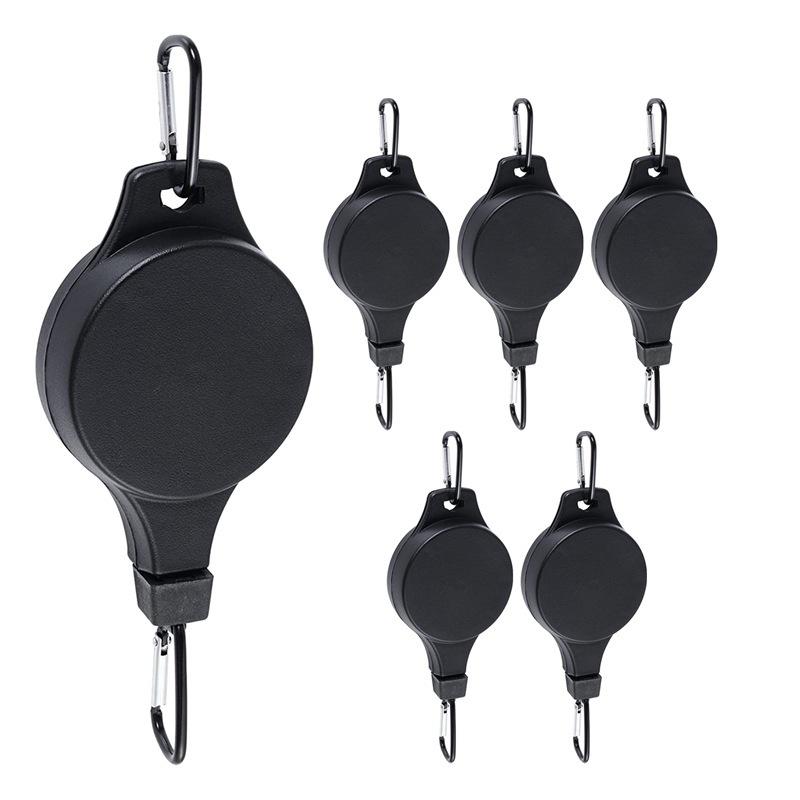 1Pc Gardening Hook, Retractable Lifting Basket, Bird Cage, Flower Pot Hook, Creative Home Hanging Tool