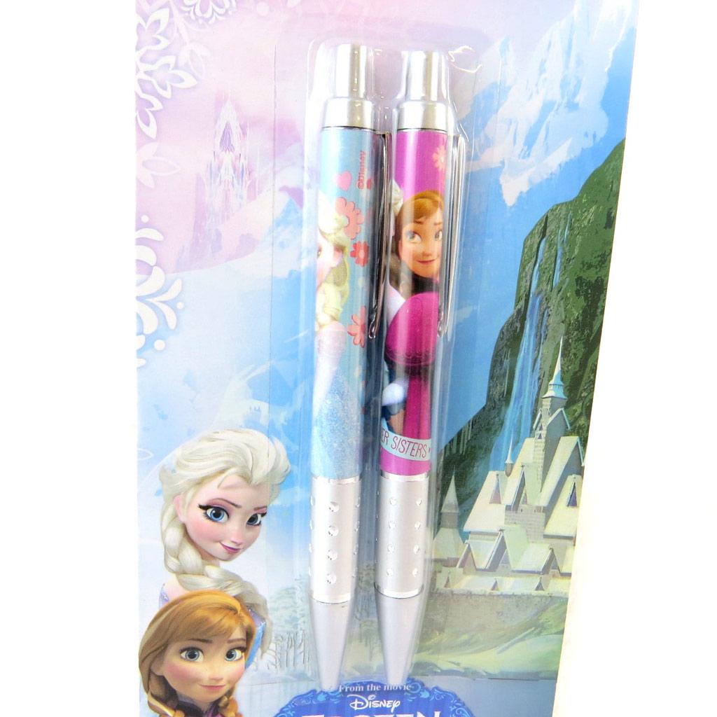 Reine des Neiges [N6650] - 2 stylos 'Frozen - Reine des Neiges' bleu rose