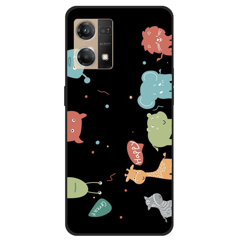 Für Oppo Reno7 4G Hülle CPH2363 Stoßfest Weiches Silikon TPU Rückseite für Oppo F21 Pro F21Pro Handyhüllen für Reno 7 4G Niedlich