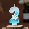 Creative Digital Snowflake Birthday Candles - Hot Selling New Year Party Decoration