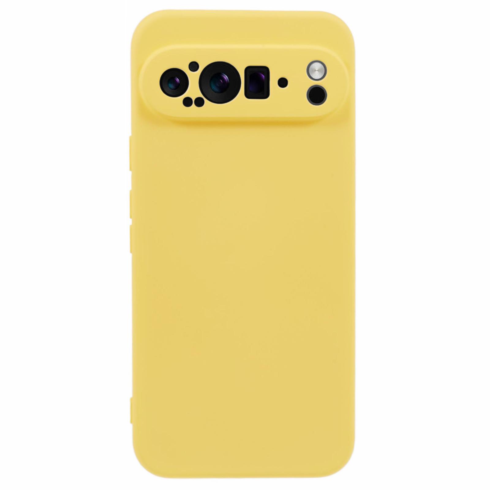 

For Google Pixel 9 Pro XL Case 2.0mm Drop Protection TPU Phone Cover Yellow