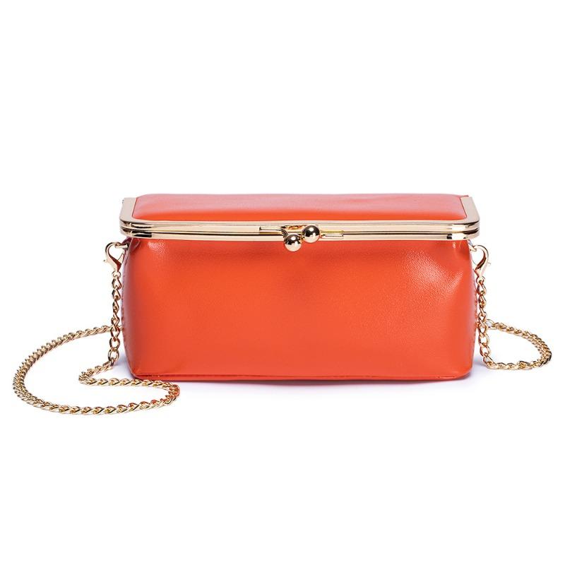 New European and American fashion chain bag women's shoulder messenger bag leather multi-functional gold storage bag large capacity
