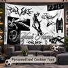 Wall Hanging Tapestry Custom Nameaespa Pattern Personalized Printed Fabric Wall Decor