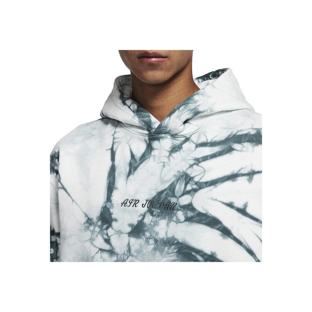 Air Jordan Tie-Dye Sport Hoodie With Large Back Logo Men Tops Green DR2647-133