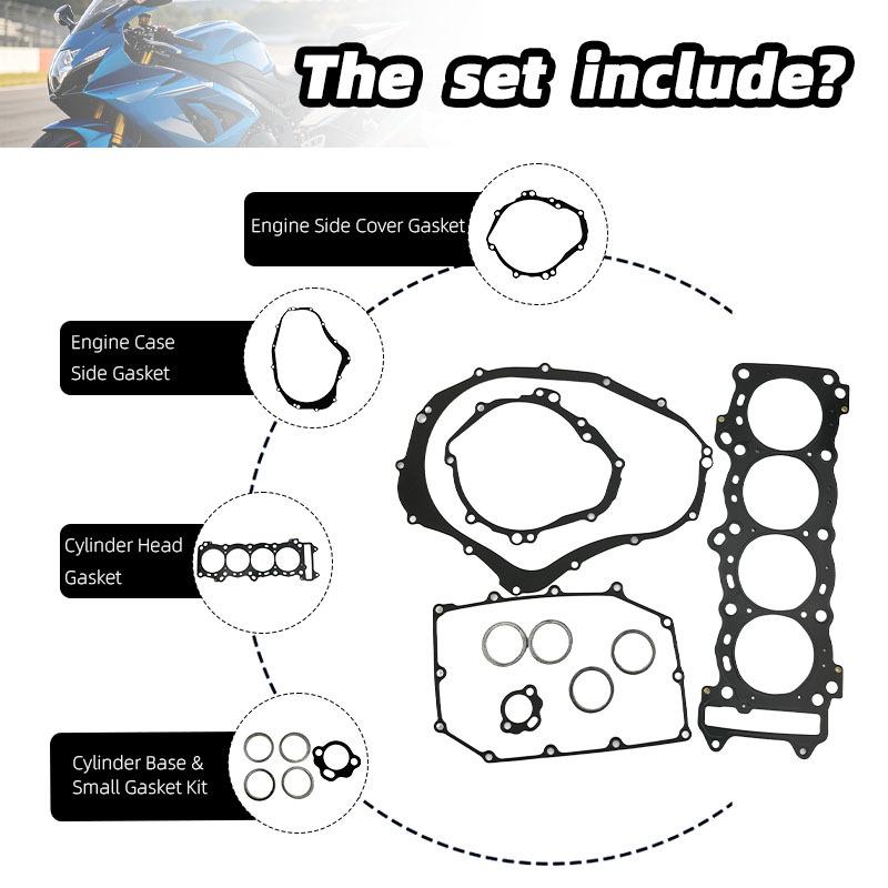 GSXR1000 Motorcycle Engine Cylinder Head Cover Gasket Kit For Suzuki GSX-R1000 GSXR 1000 2009-2016 K9 L1-L6 Engine Seal Gasket