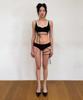 VINAJ Bohemian Strap Heart Square Bikini Bra (Black)