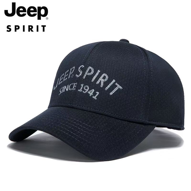 Rvxb6 JEEP SPIRIT Men's Spring and Summer Outdoor Sports Sun Cap, Fashionable, Versatile and Breathable Baseball Cap