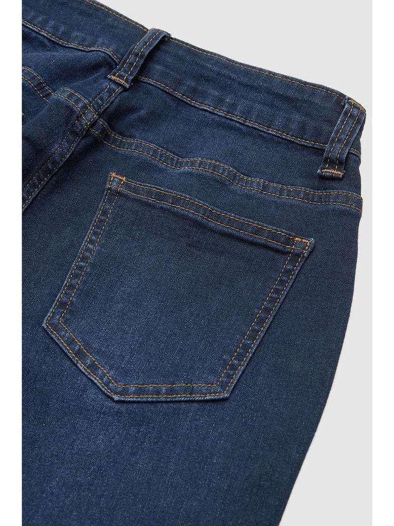 2025 Europäische & Amerikanische High-Waist Stretch Patchwork Schlagjeans Slimming