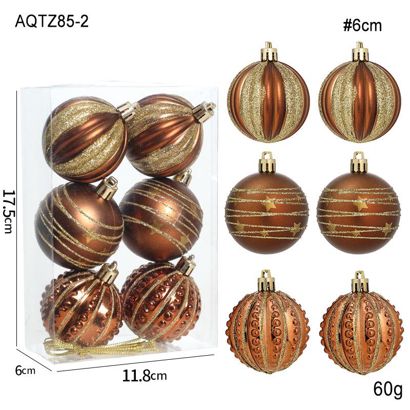 Plastic Champagne Christmas Tree Pendant Set: Creative Hanging Ornaments for Festive Decoration and Atmosphere.