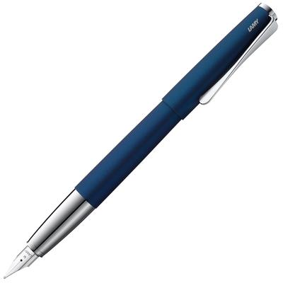Lamy Studio Imperial Blue Fountain Pen In Elegant Metal Body Steel Nib Nib Size Medium Includes LAMY T10 Blue Ink Cartridge Blue-Green - - (Partially