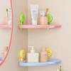 1pc Dopamine Wall-Mounted No-Drill Drainable Suction Cup Storage Rack, Bathroom Rack, Suitable Home Use