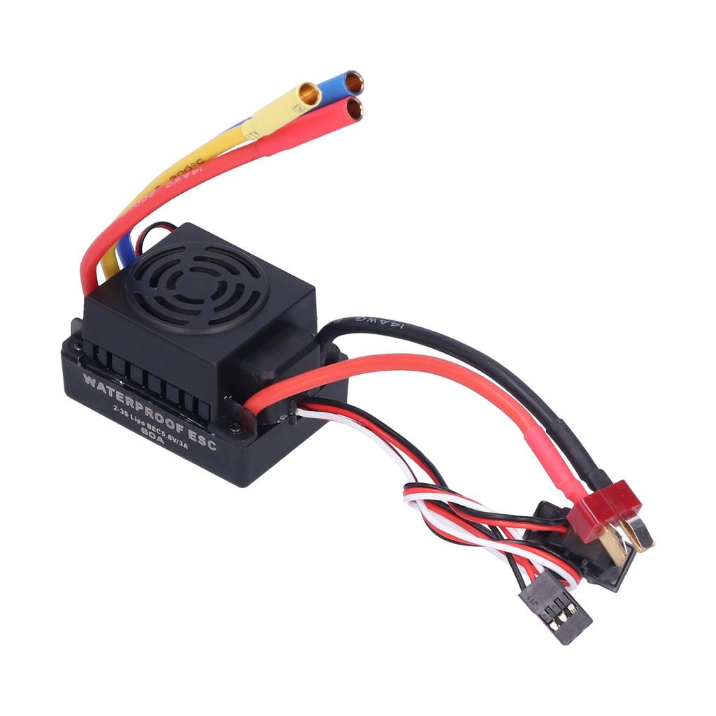 60A RC Brushless Waterproof Electronic Speed Controller ESC for 1 10 Remote Control Car