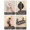 Suction Cup Toothbrush Storage Rack Integrated Hook 2/3/4 Person Electric Toothbrush Holder Reusable Detachable