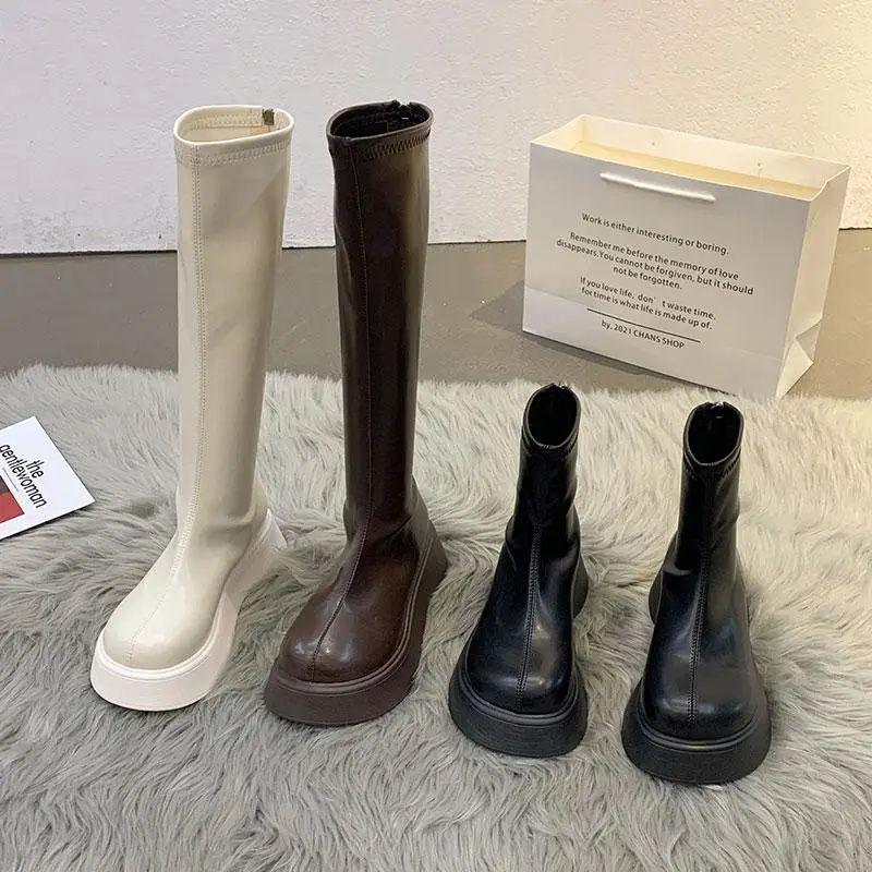 Retro Ankle Boots For Women With Nonslip Rubber Soles And Block Heel For Autumn Fashion