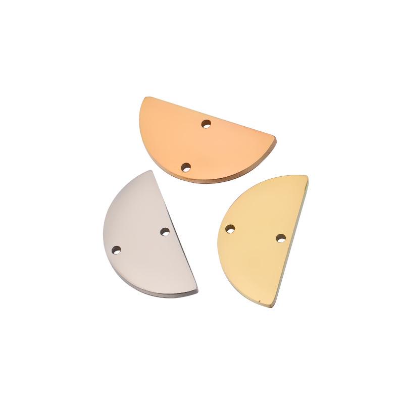 

Trendy Minimalist Semicircular Stainless Steel Earring & Bracelet Connector