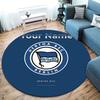 Hertha BSC Custom Name Round Area Rug,Carpet Rug for Living Room Bedroom Sofa Playroom Decor,Non-slip Floor Mat