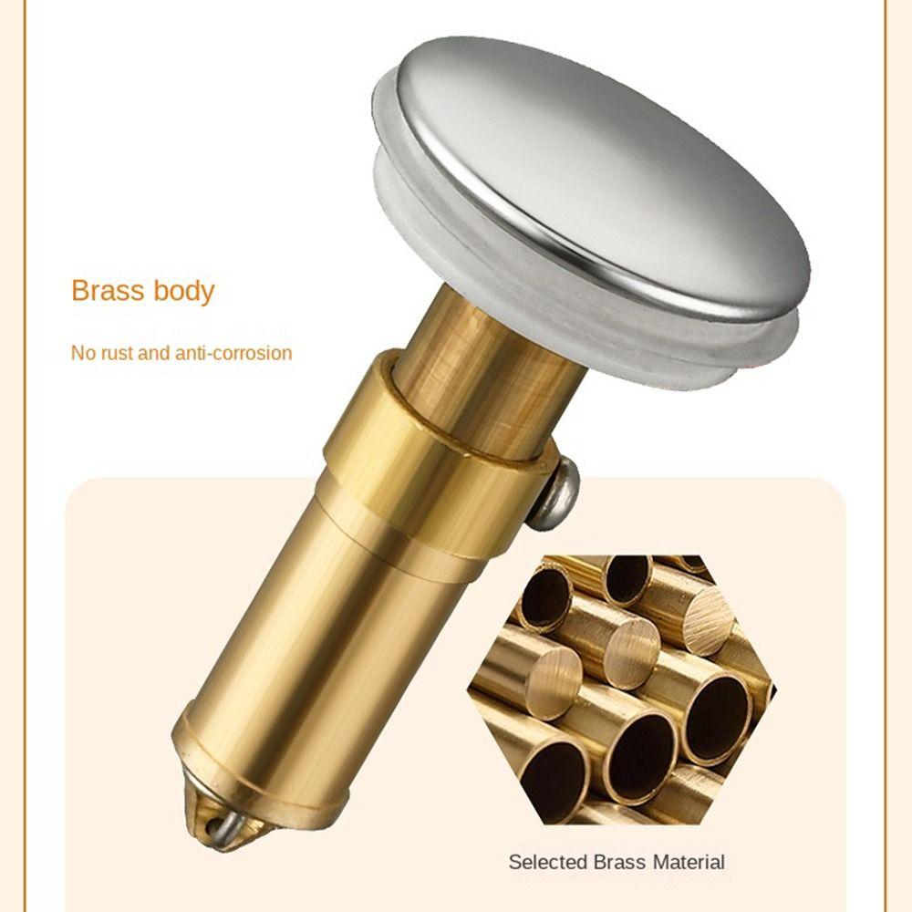 Stainless Steel Pop Up Drain Filter Hair Trap Sink Strainer  Bathroom Accessory