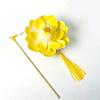 Ancient Style DIY Lotus Lamp Material Kit Portable Handmade Hand-Held LED Light Elegant Design Festive Decor