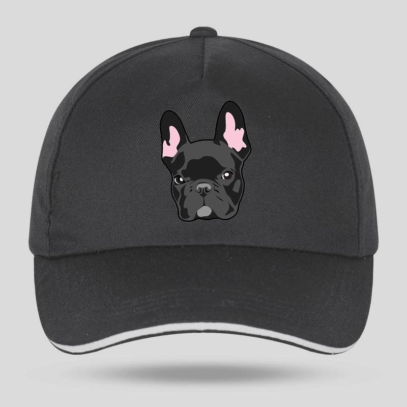 Women Unisex Hat Curved Sun Visor Hat Cotton French Bulldog Dog Funny Baseball Cap Outdoor Sun Hat Adjustable Sports Caps