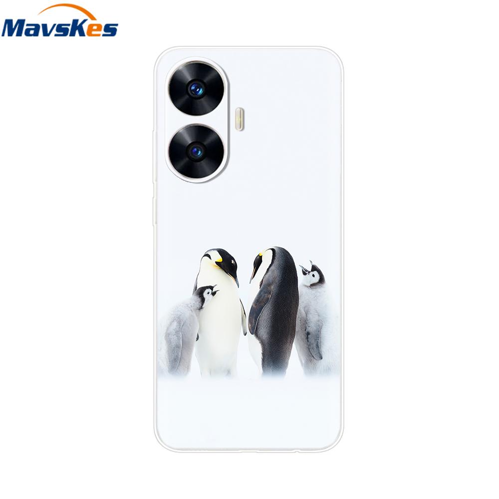 For Realme C55 4G Case C 55 Transparent TPU Soft Silicone Cover For OPPO Realme C55 RealmeC55 6.72 Inch Back Cases Phone Bumper
