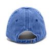 Washed Cotton Baseball Cap With Printed Distressed Soft Top Denim Hat For Men, European And American Retro Hat