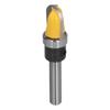 Round Nose Bit Core Box Bowl Tray Template Dish Carving Router Cutter with Bearing 14in Shank12in
