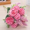 DIY Artificial Peony Flowers Silk Petal Foam Spica Simulation Dandelion Flowers  Wedding Ornament