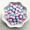 Wholesale 4/6/8/10mm Glass Beads Round Loose Spacer Beads Pattern For Jewelry Making DIY Bracelet Necklace