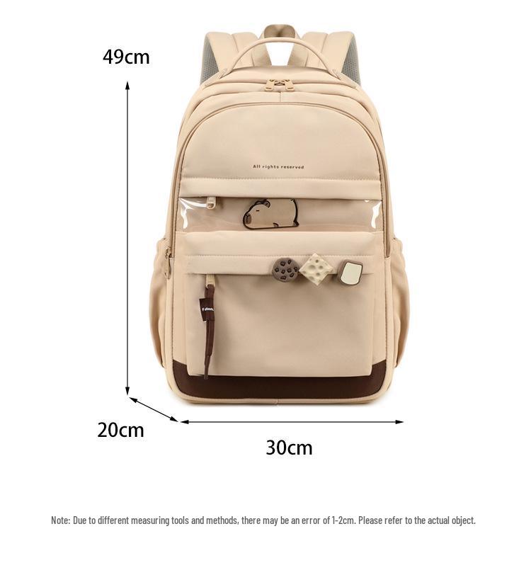 Minimalistischer Rucksack im japanischen Stil für Schülerinnen - Große Kapazität, hochwertiges Design für Mittel- und Oberstufenschülerinnen
