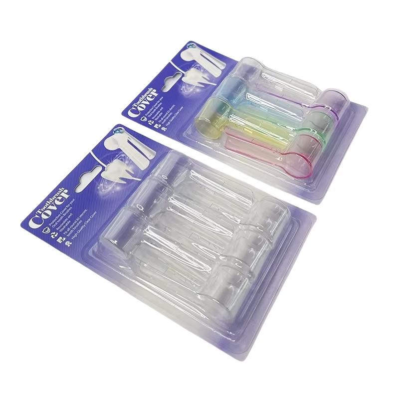6 Pcs Transparent Toothbrush Head Dust Cover Suitable For Replacement Brush Head Series Electric Toothbrush Head Protector