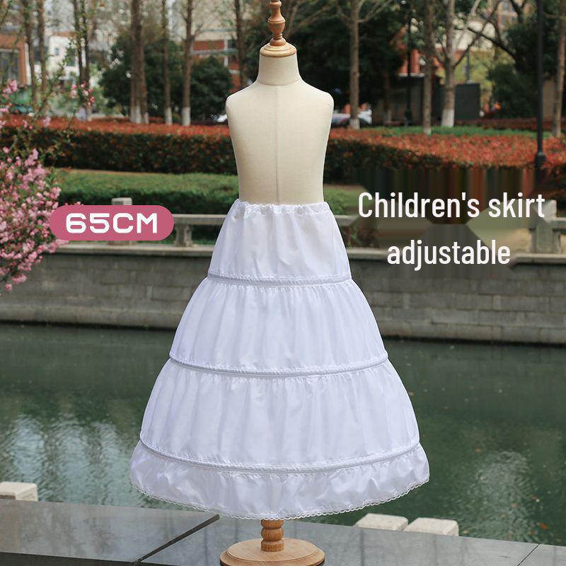 Adjustable Fishbone Support Petticoat for Girls' Lolita and Princess Dresses