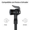 CYCLAMI Compact Bicycle 120 Digital Display Memory Compatible with Presta and Schrader Aluminum Alloy Automatic Electric Pump with 14 Waterproof Pump,
