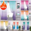 2025 New Modern Gradient Tulle Window Curtains for Living Room 3D Color Organza Yarn Sheer Voile Curtain for Bedroom Kitchen Drape Decor