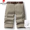 Herren Sommer Baumwolle Cargo Caprihosen