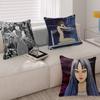Junji Ito Tomie Retro Kawakami Pillow Covers Cartoon Sofa Decorative Home Doublesided Printing Short Plush Cute Cushion Cover