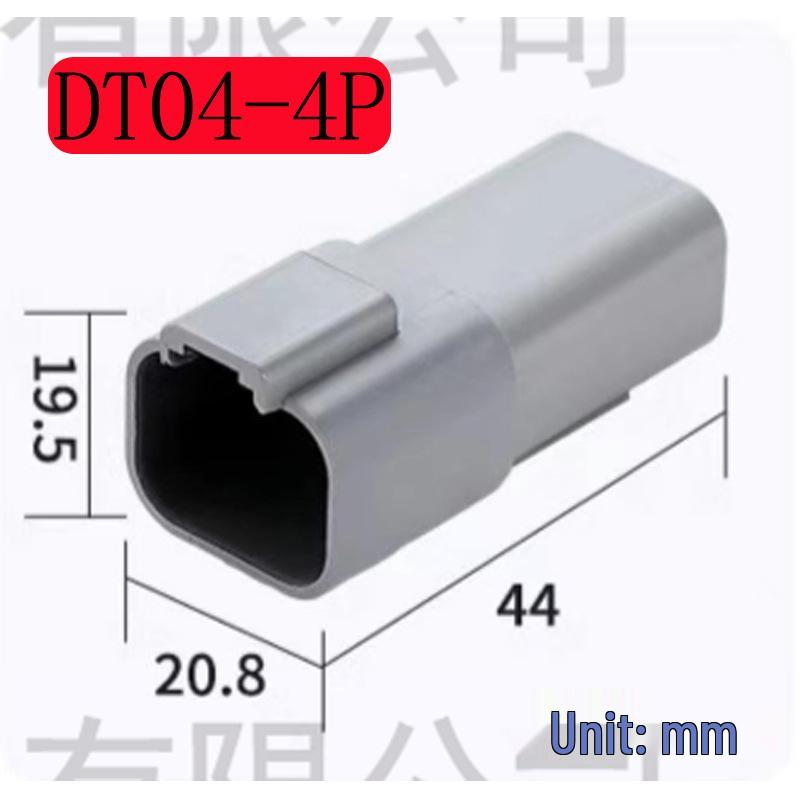 DT Series 2-12 Pin Waterproof Auto Connector (Deutsch Type) with Crimped Terminals
