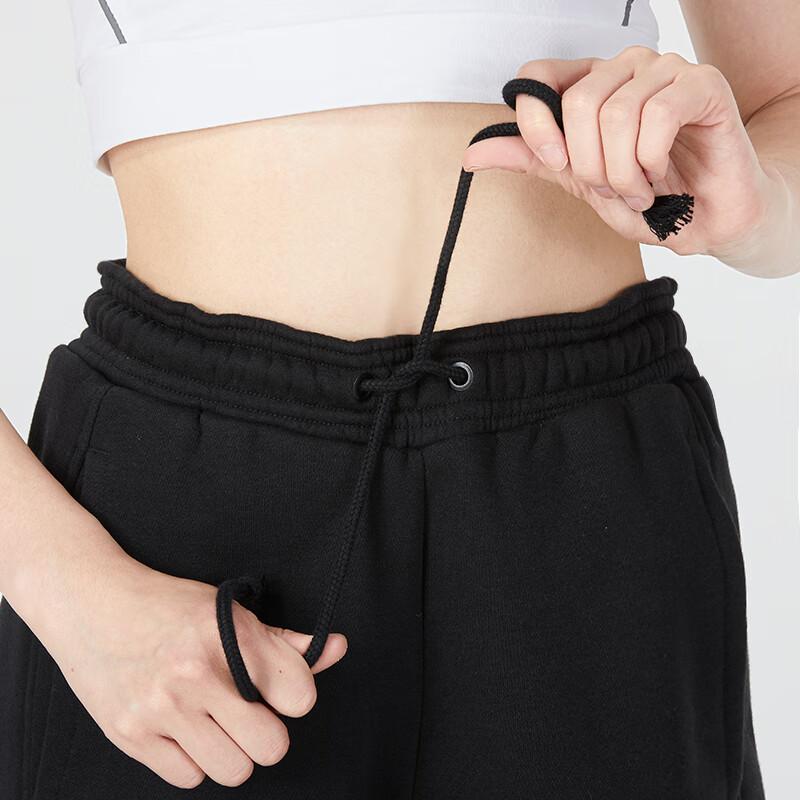 Adidas All Season Pants With Embroidered Logo And Drawstring Hem Women Bottoms Black HK0439