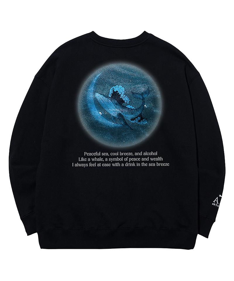 ARTISTWEAR [Atw] Moonlight Whale Sweatshirt